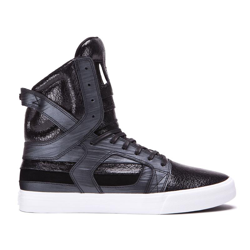 Buty Supra SKYTOP II - Sneakersy Wysokie Damskie - Czarne (JMPS-72389)